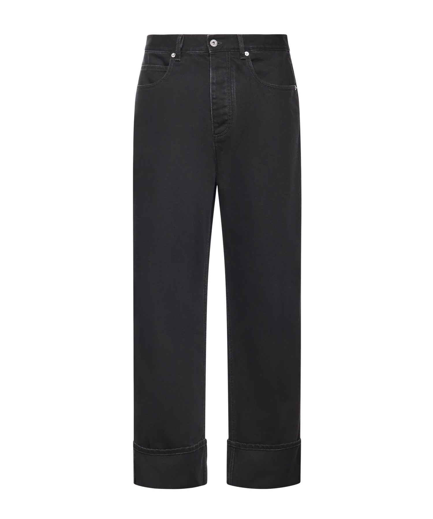 Jeans con risvolto in denim 861563 V69O01000 BOTTEGA VENETA 