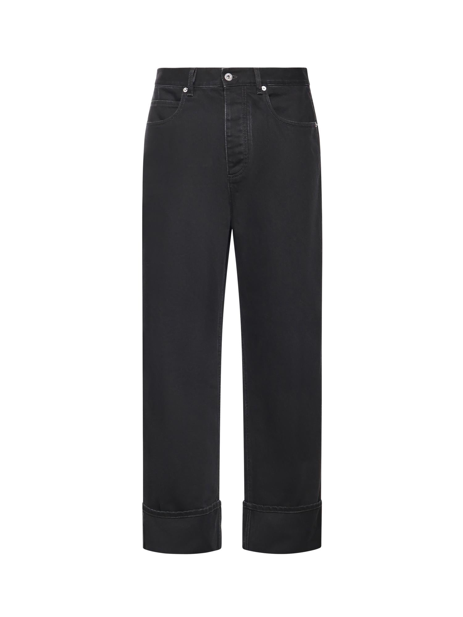Jeans con risvolto in denim 861563 V69O01000 BOTTEGA VENETA 