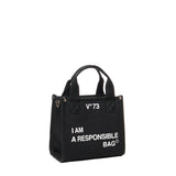 Borsa tote Responsability in canvas e ecopelle 73BS6AF02 RESPONSIBILITY BISNERO V° 73 