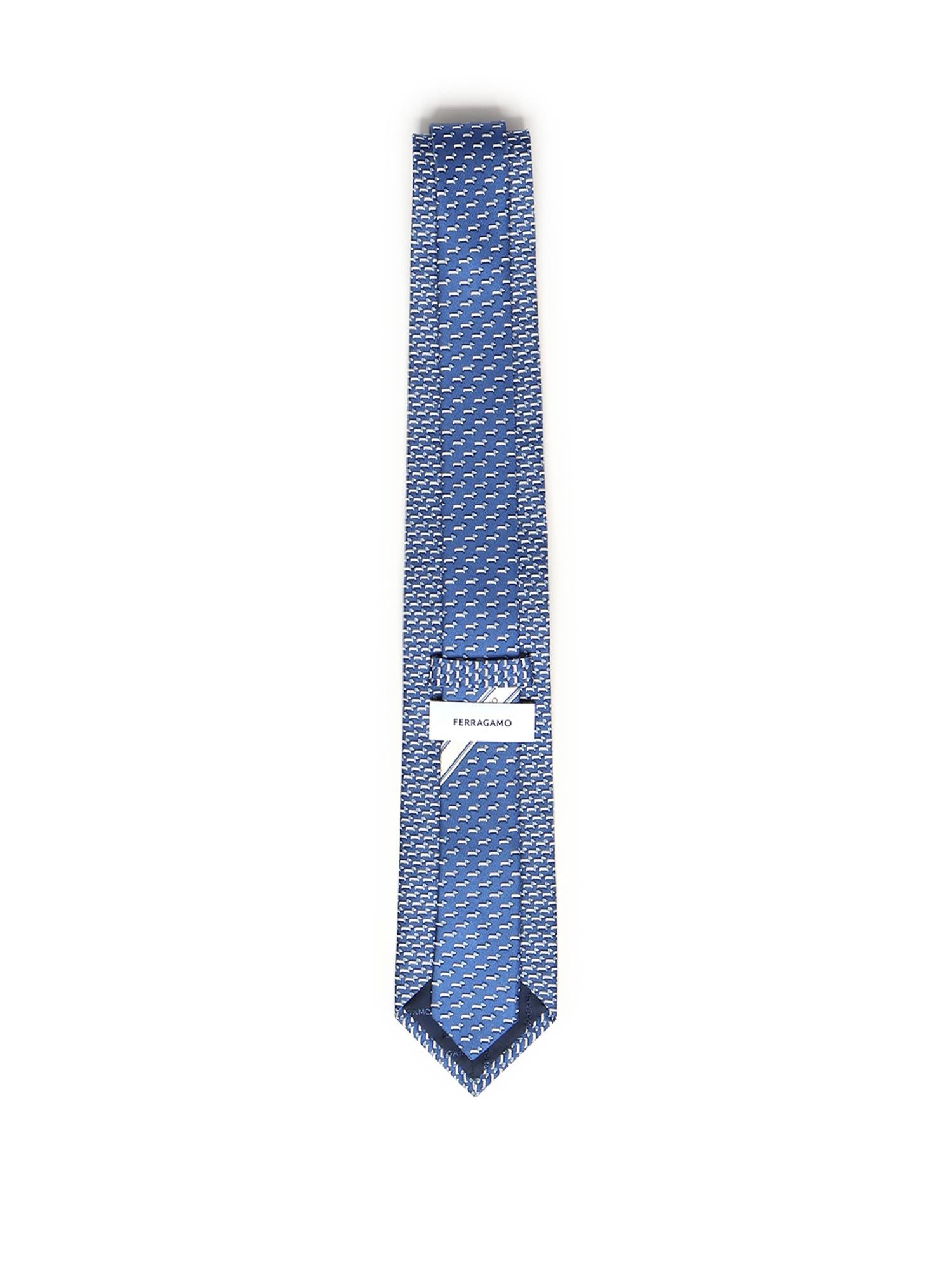 Cravatta in seta con stampa 351311 788886003 FERRAGAMO 