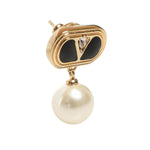 Orecchini Ovalette con smato, cristalli e perle 6W2J0X91 NBSRFR VALENTINO GARAVANI 