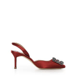 Slingback Hangisli in raso 4190473 6049 MANOLO BLAHNIK 
