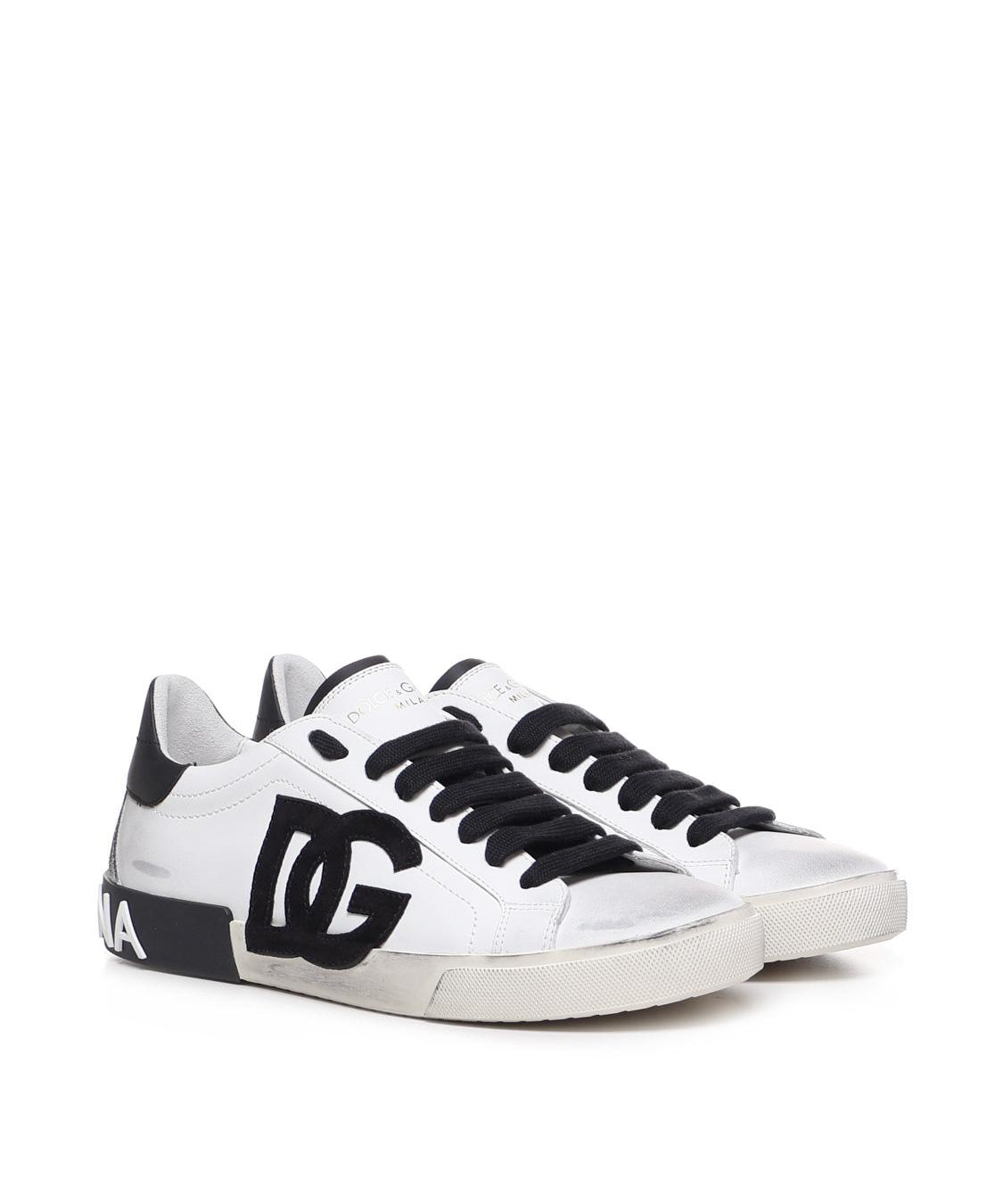 Sneaker Portofino Vintage in pelle di vitello CS2203 AO27789697 DOLCE & GABBANA 