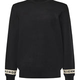 Maglione in misto viscosa con logo UMA25035MA BLACK RICHMOND X 