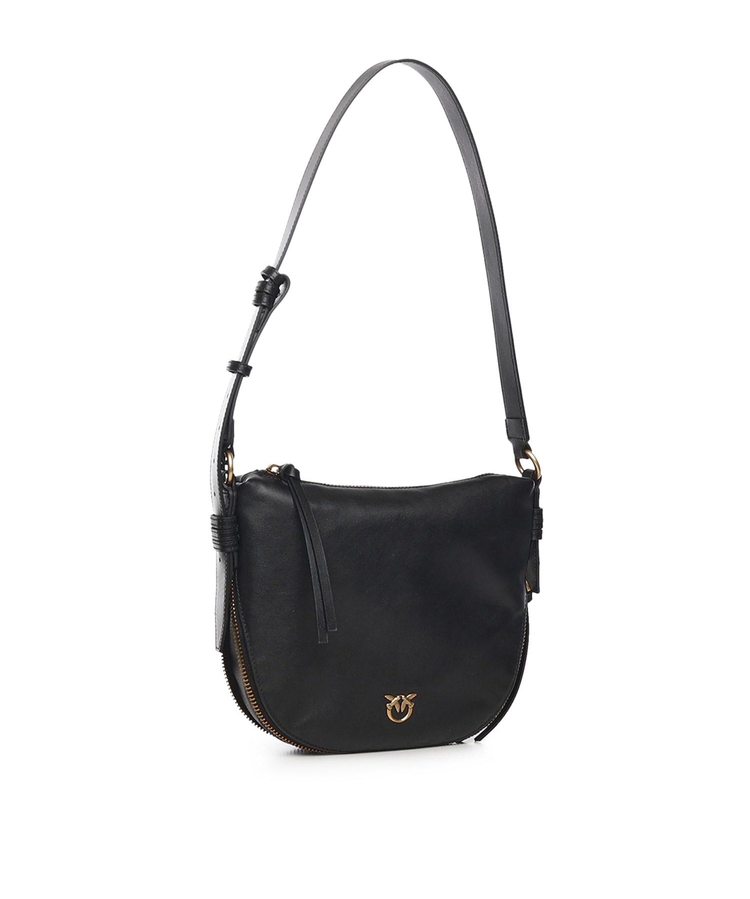 Borsa hobo a spalla piccola in pelle 105332 A0QOZ99Q PINKO 