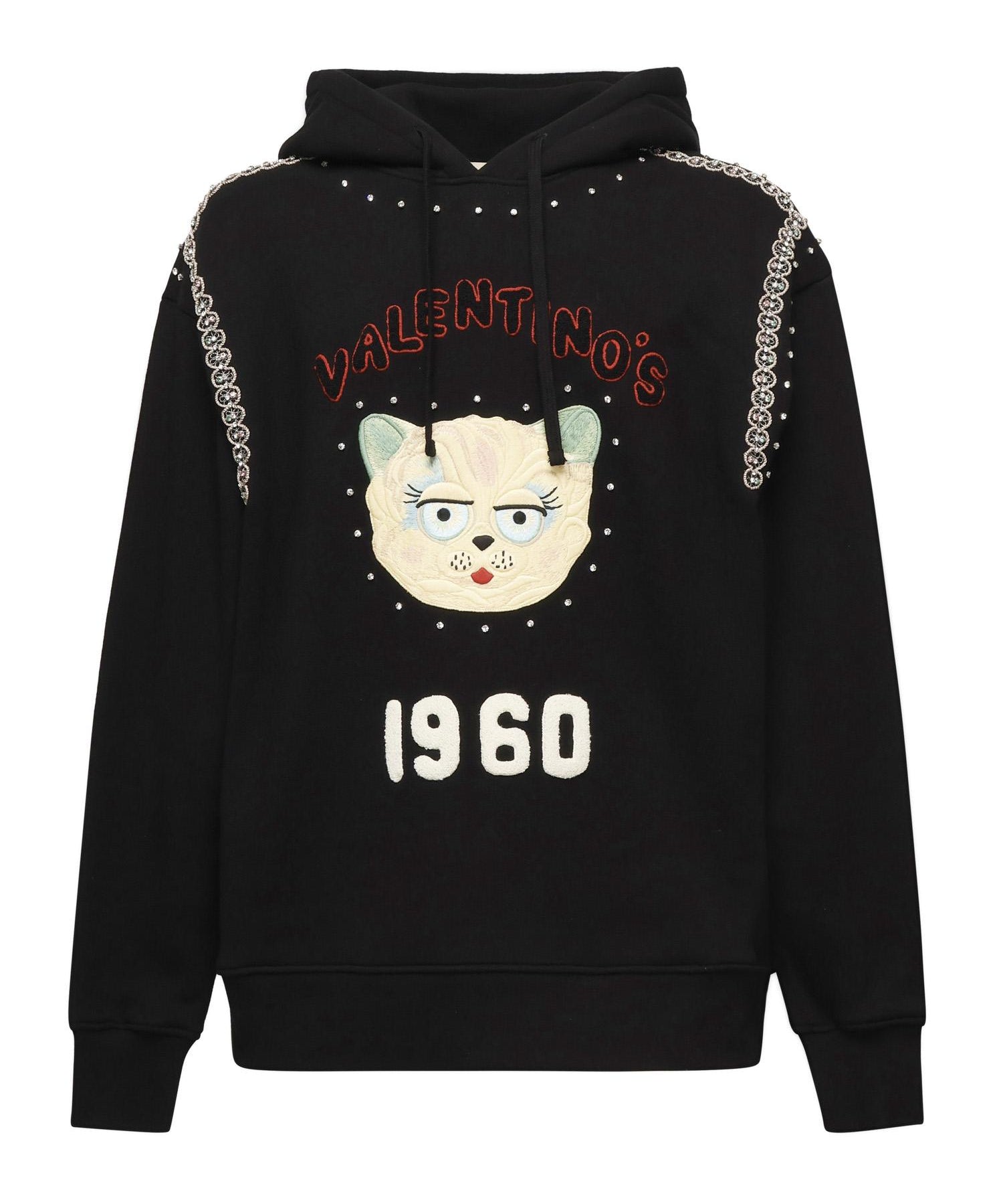 Felpa con cappuccio 'Le Chat De La Maison' 7V3MF28N B310NO VALENTINO GARAVANI 