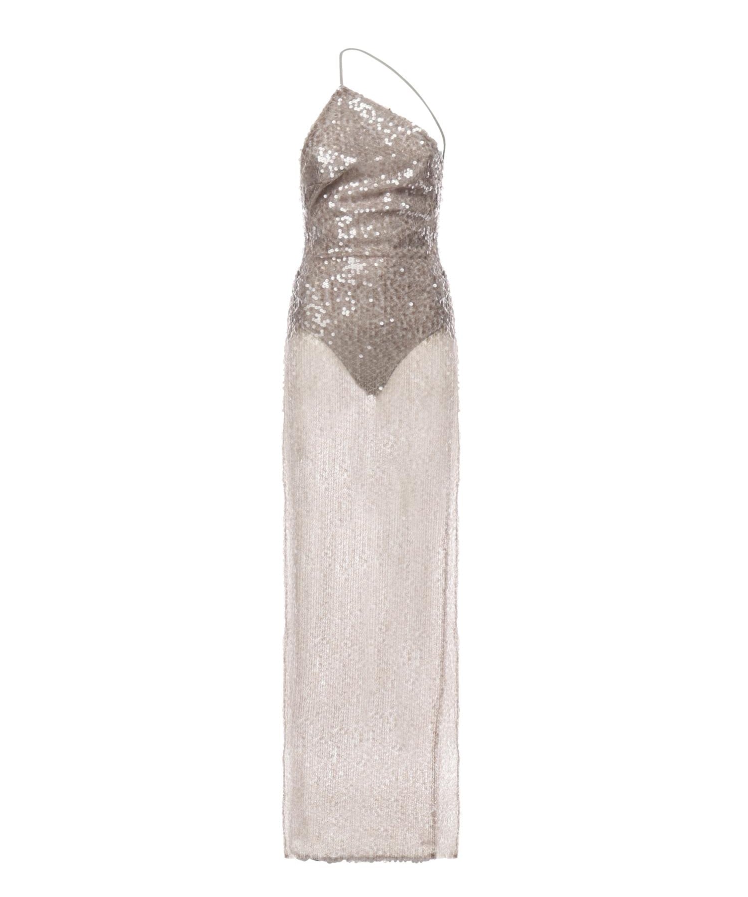 Abito lungo con paillettes TM180127A TJP186STEEL THE ANDAMANE 