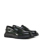 Mocassino Bryan in pelle BRYAN ABRASIVATOVERDE GIULIANO GALIANO 