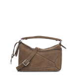 Borsa Featherlight Puzzle piccola in nabuk A510PLSX03 6423 LOEWE 