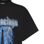T-Shirt Paris Thunderstorm in jersey dry 850345 TUVE71000 BALENCIAGA 