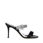 Mules Fibolta in raso con cristalli 1263118 0015 MANOLO BLAHNIK 