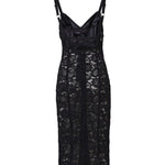 Abito longuette corsetteria in raso e pizzo F6JKZT GDCL9N0000 DOLCE & GABBANA 