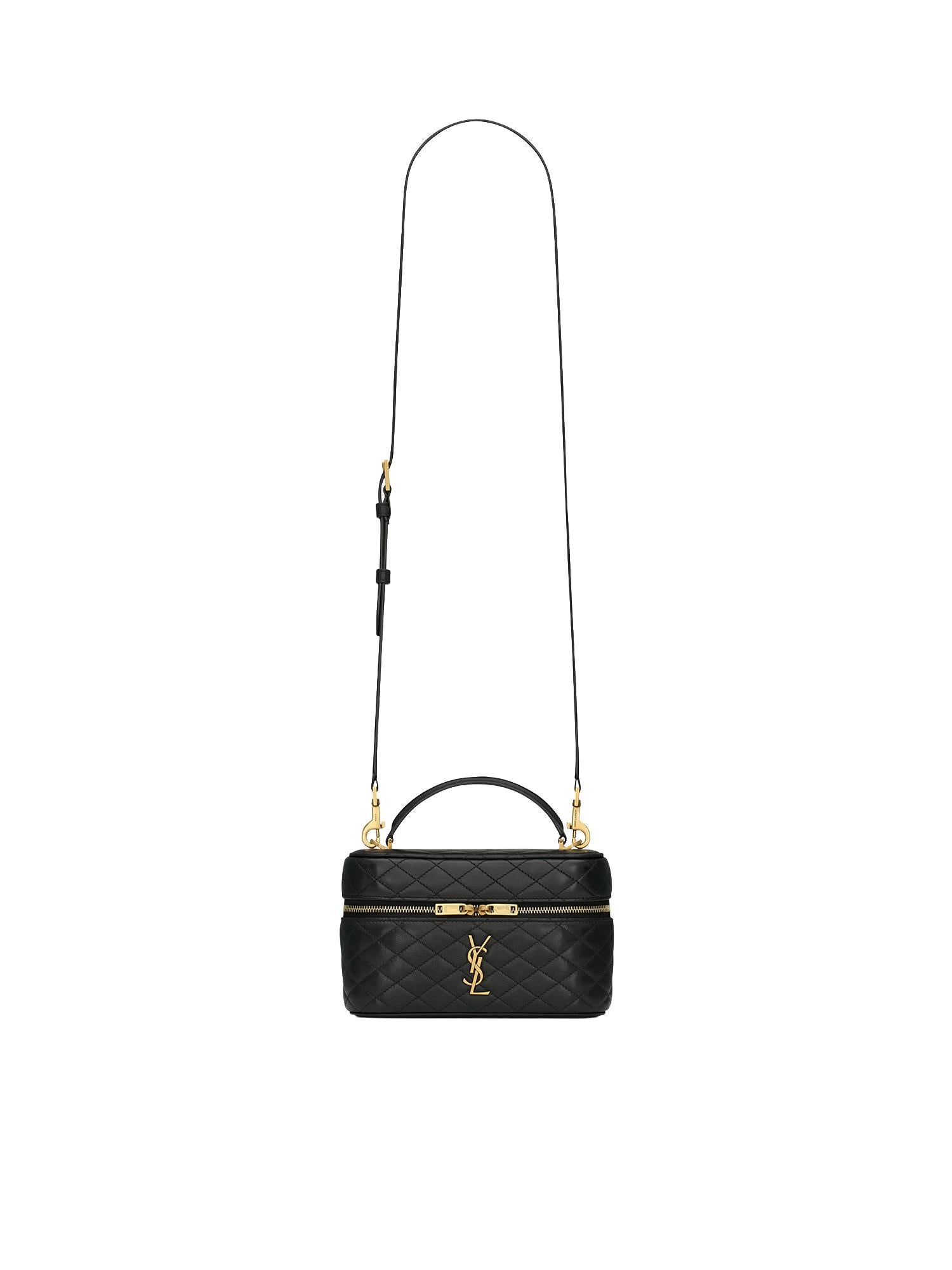 Borsa Gaby Vanity in pelle di agnello 766731 1EL071000 SAINT LAURENT 