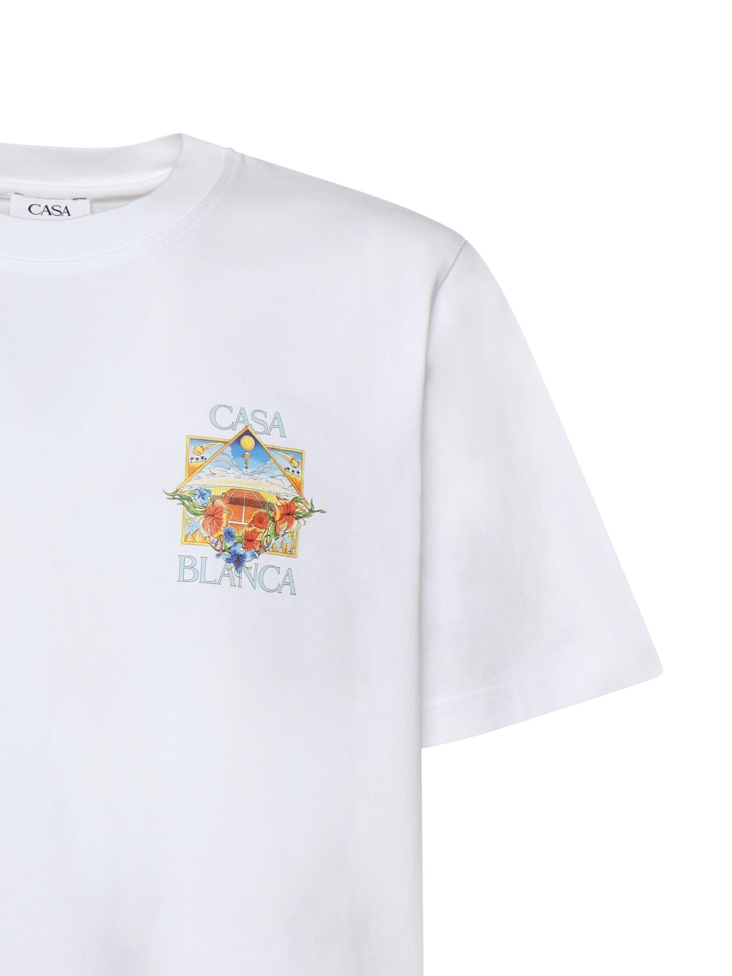 T-shirt in cotone con logo MSS26JTS001 13 CASABLANCA 