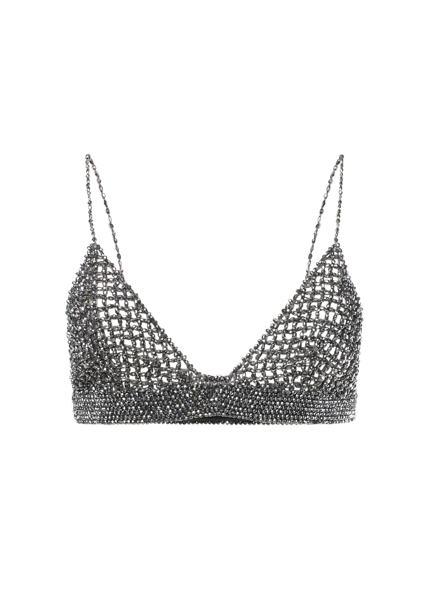 Top con cristalli GWP02270 P00197570352 GOLDEN GOOSE 