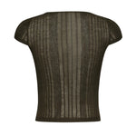 Maglia Tambora a costine<BR/> 104773 A1NDX18 PINKO 