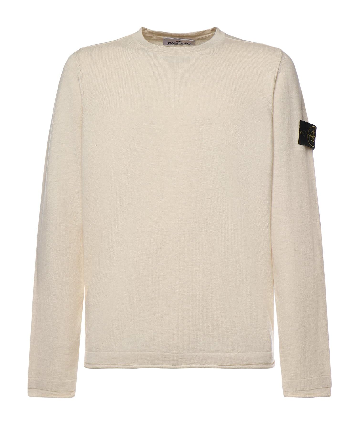 Maglione in cotone e nylon con logo<BR/> L1S155100052 S00B0V0093 STONE ISLAND 