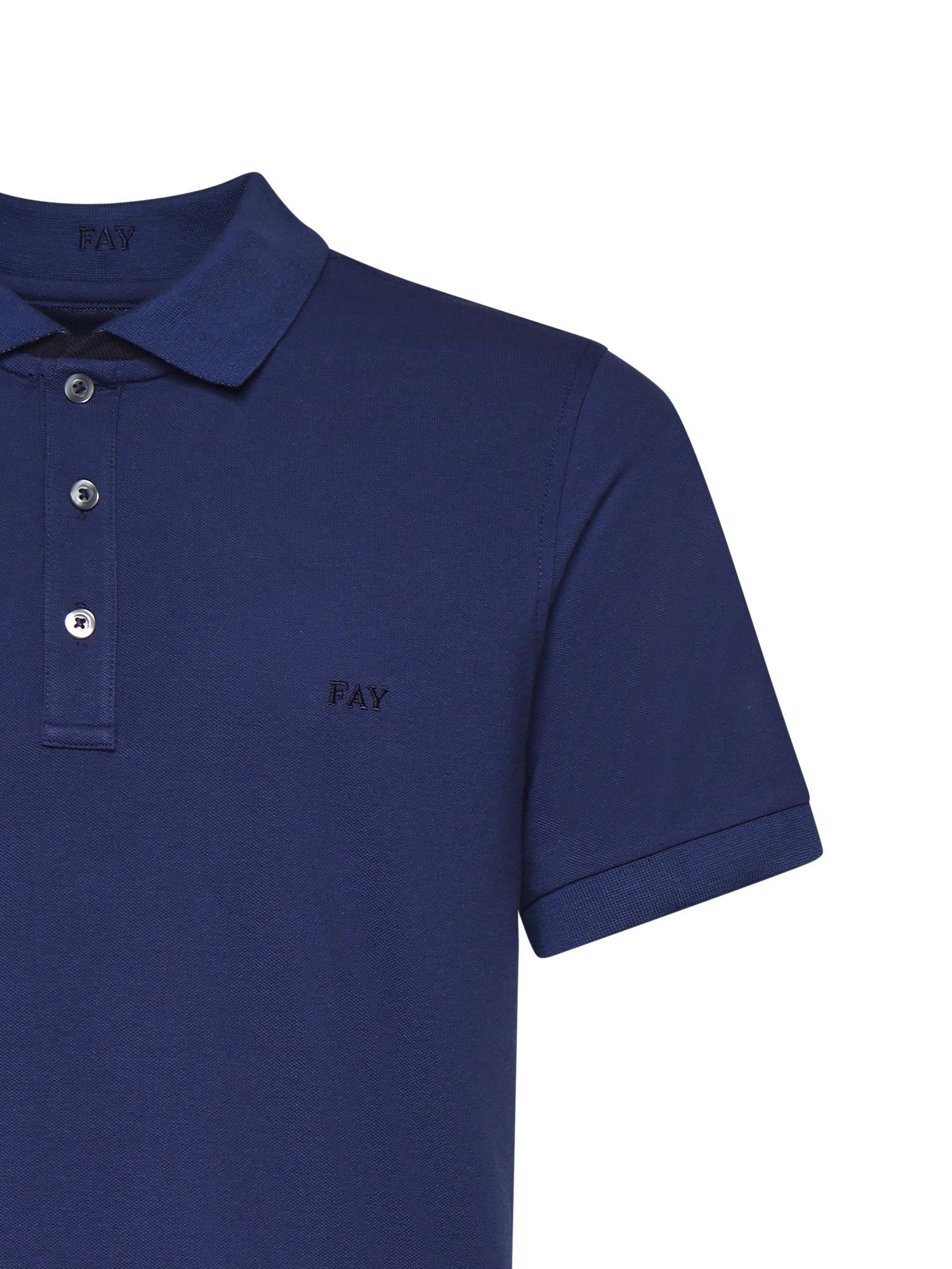 Polo in piquet stretch NPMB252135STDW U803 FAY 