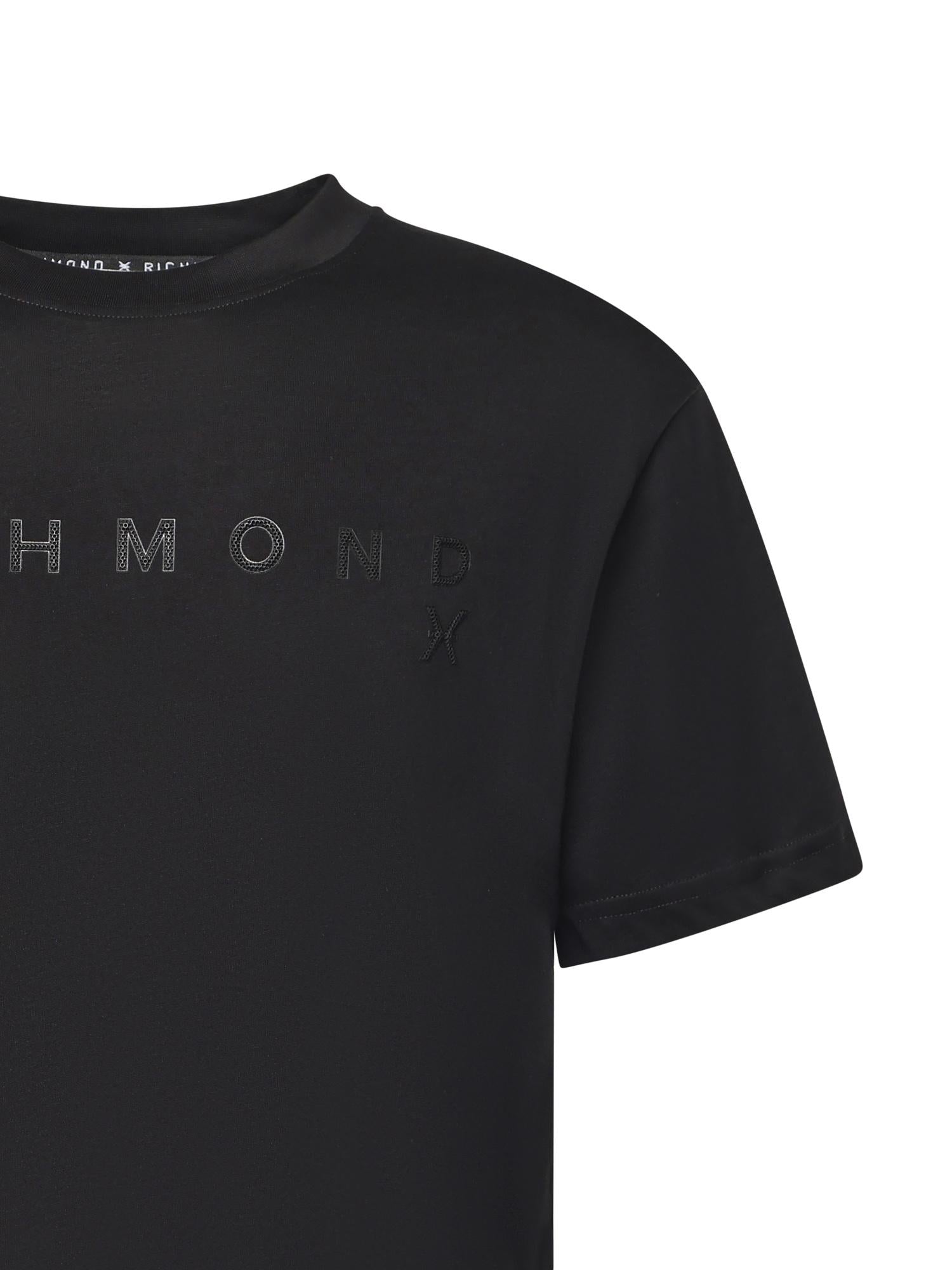 T-shirt Patum in cotone UMA25046TS BLACK RICHMOND X 