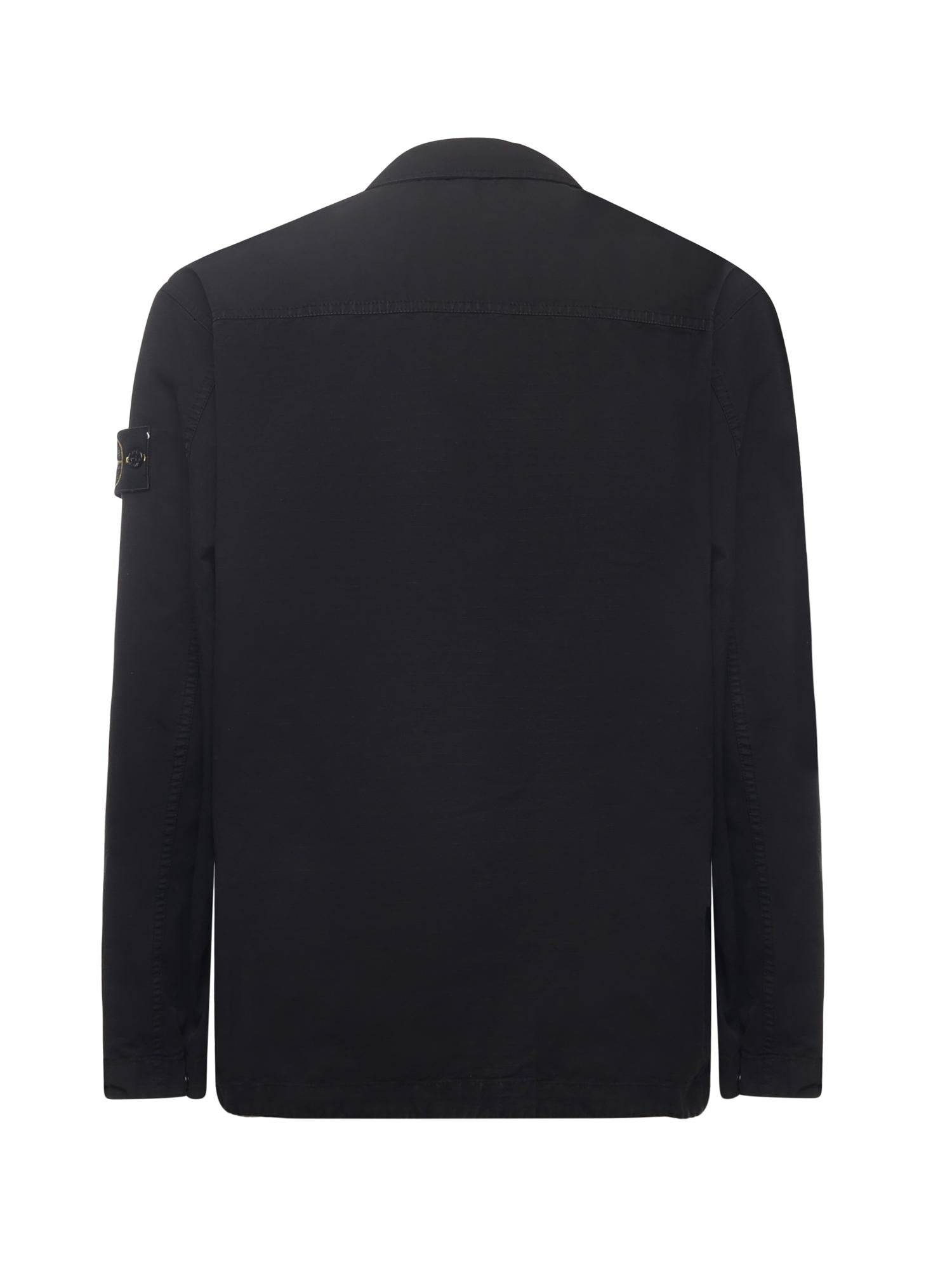Overshirt in cotone con logo K2S151200009 S0211V0029 STONE ISLAND 