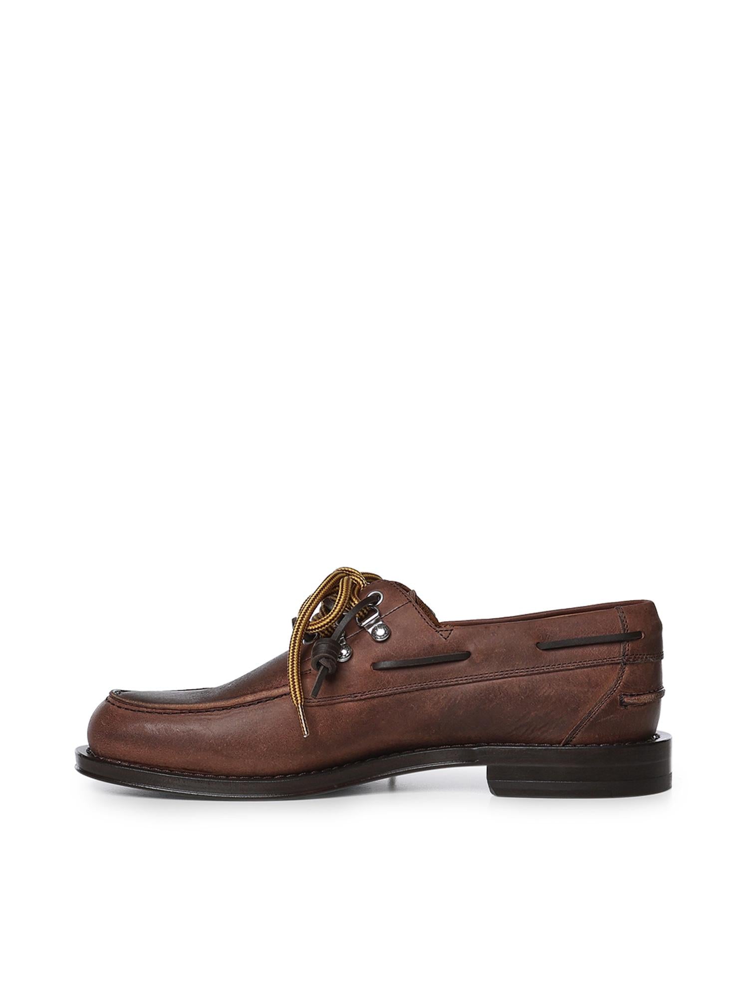 Scarpe da barca in pelle LUM0126 5081 DSQUARED2 