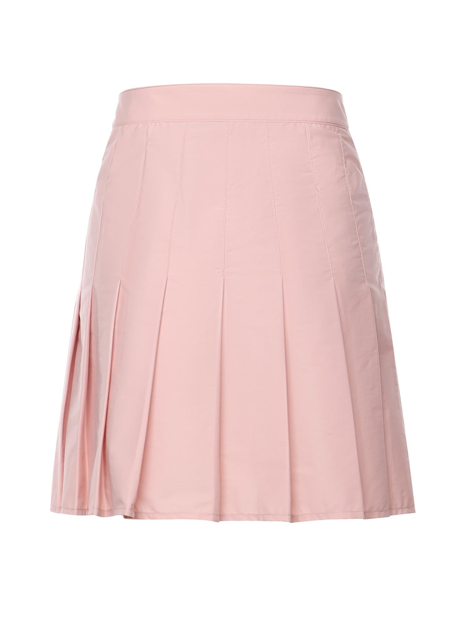 Minigonna in nylon stretch con pieghe 8118149 C4026 BURBERRY 