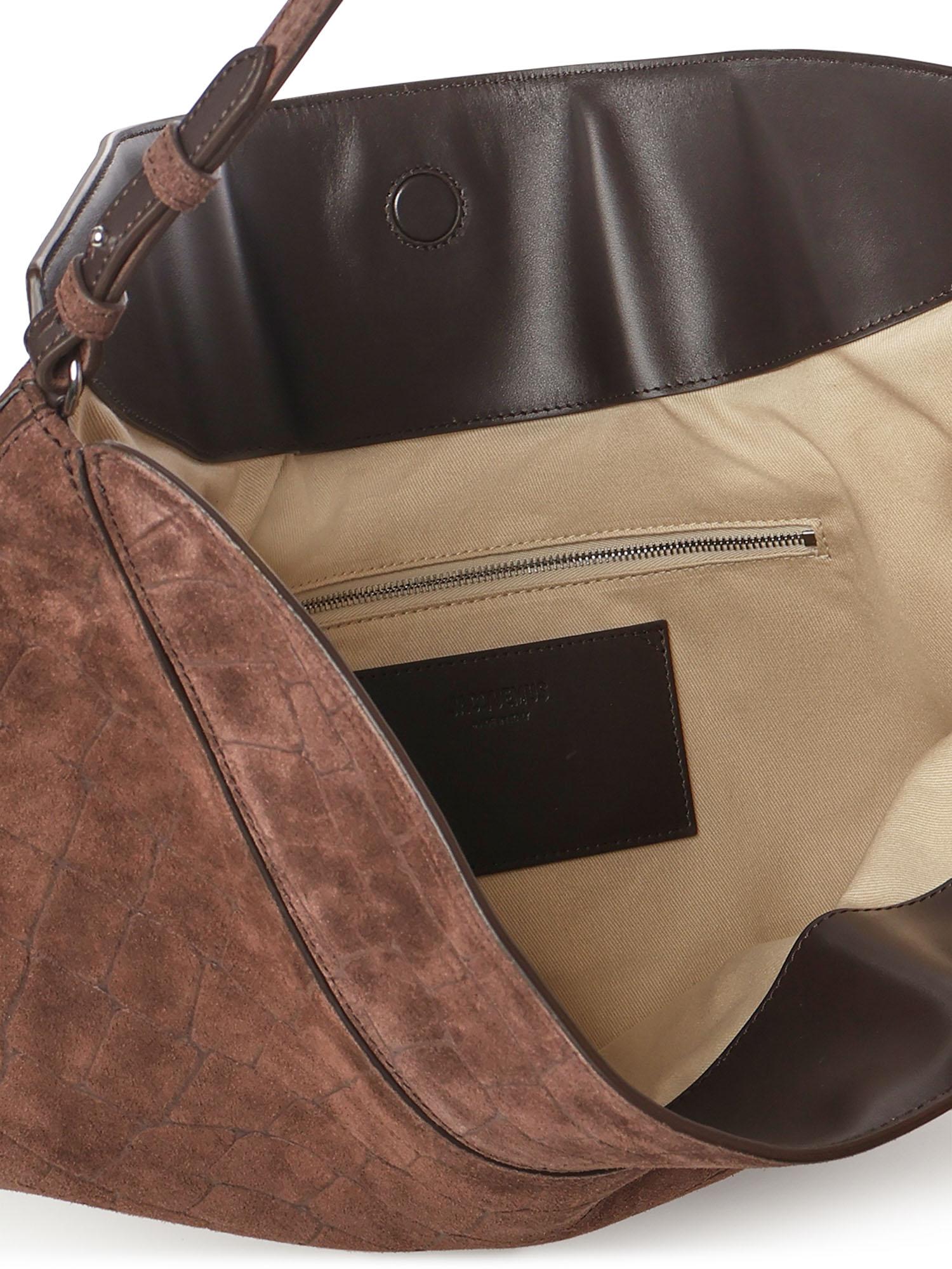 Borsa a spalla "Le Calisso Rond" in pelle scamosciata 25HBAW00437AC07A09 880 JACQUEMUS 