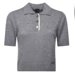 Maglia stile polo con logo 105450 A2Q9II2 PINKO 