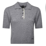 Maglia stile polo con logo 105450 A2Q9II2 PINKO 