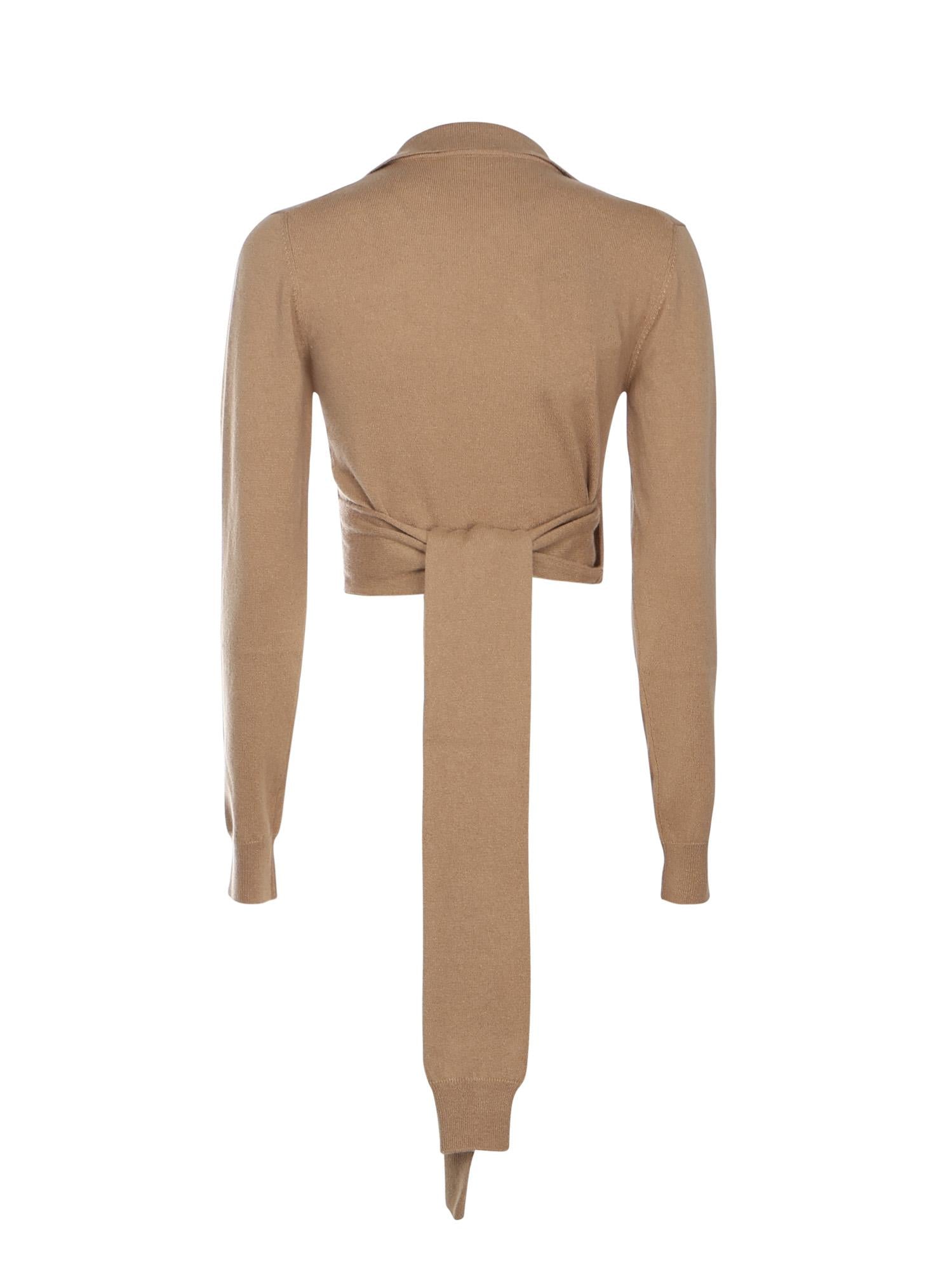 Cardigan incrociato in cashmere FXVB4T JBW0QM0172 DOLCE & GABBANA 