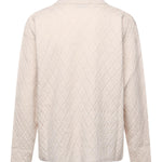 Polo a rombi in maglia KN007 BEI BONSAI 