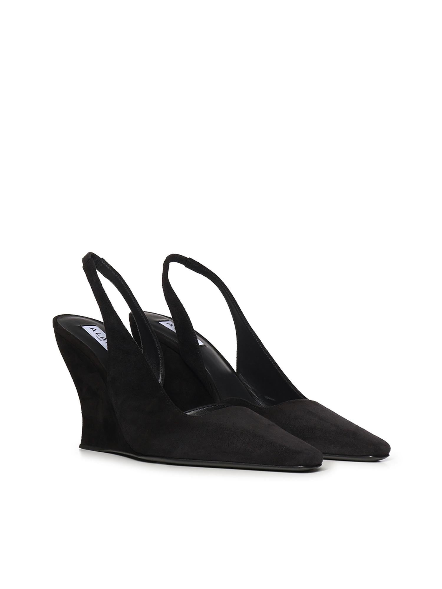 Slingback Wave in suede AA3G3002I117 999 ALAIA 