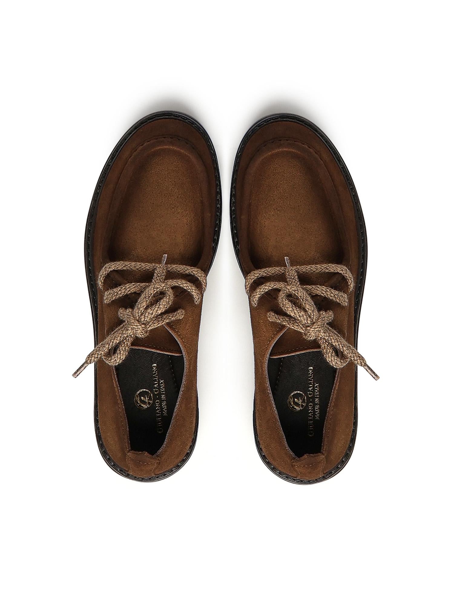 Scarpa stringata Jean in camoscio JEAN VELOURCAMEL GIULIANO GALIANO 