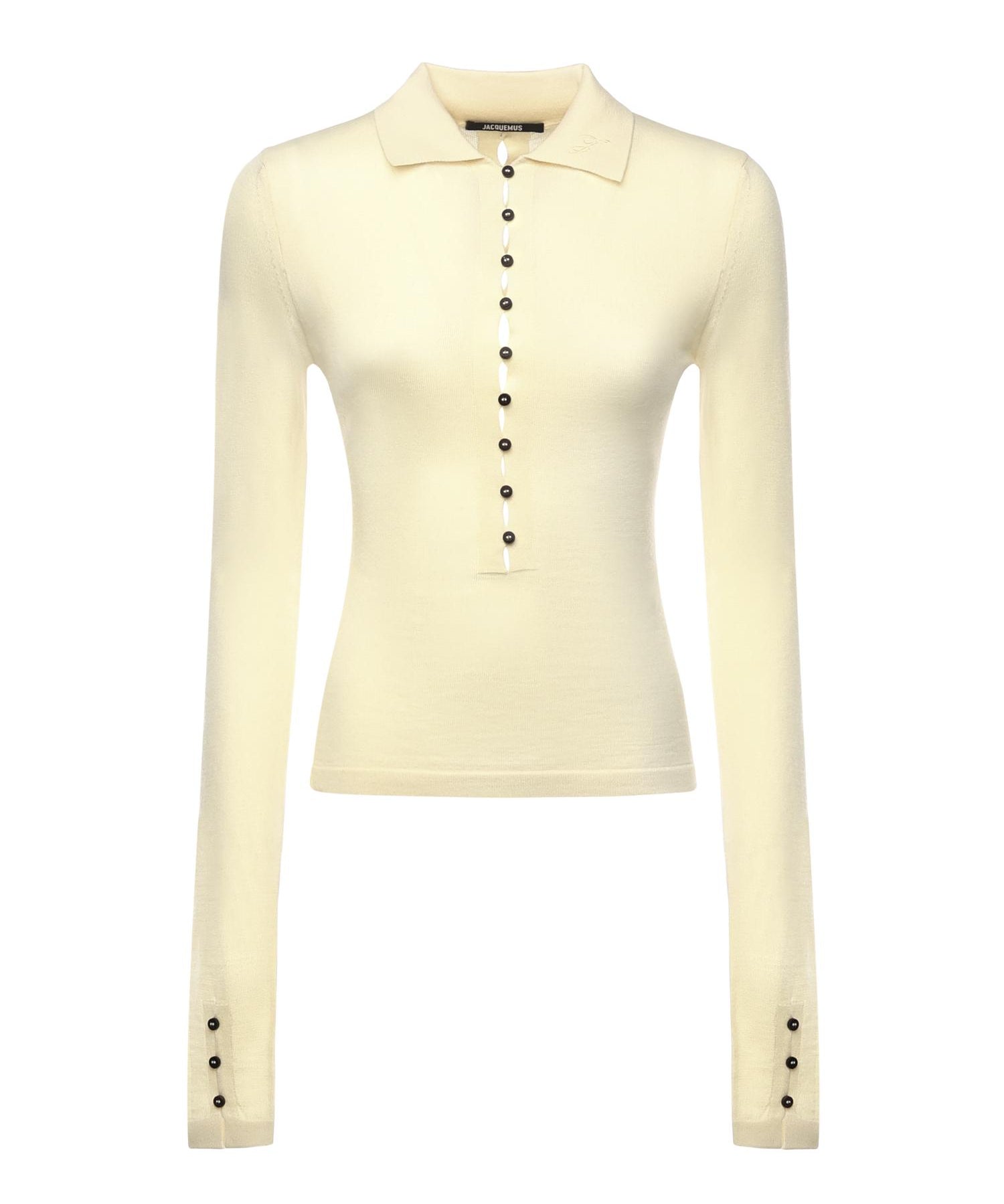Polo "Le Polo Merino" in misto merino 25HPOW00806AK00145 205 JACQUEMUS 