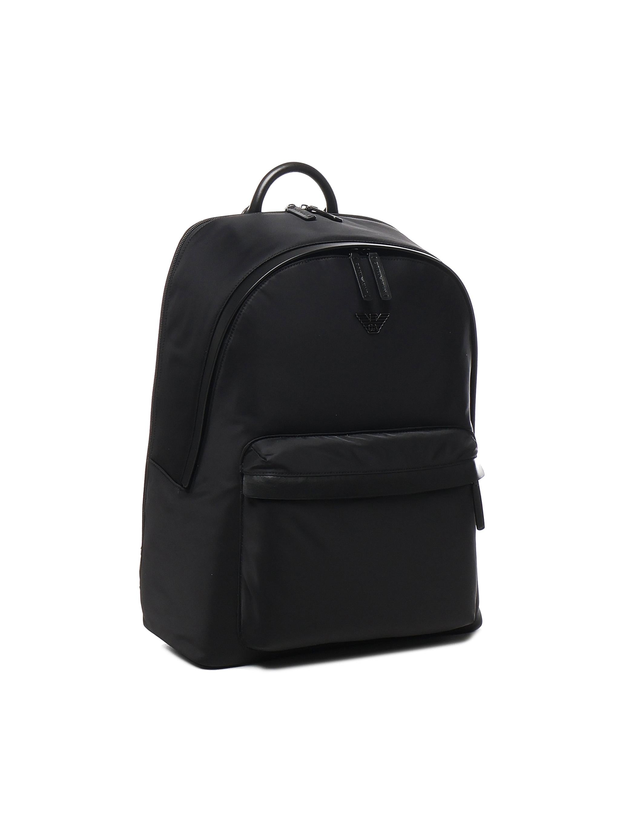 Zaino Roundshape in nylon con dettagli in pelle EM001795 AF13454UC001 EMPORIO ARMANI 