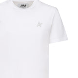 T-SHIRT IN COTONE CON LOGO GWP01220 P00059480185 GOLDEN GOOSE 