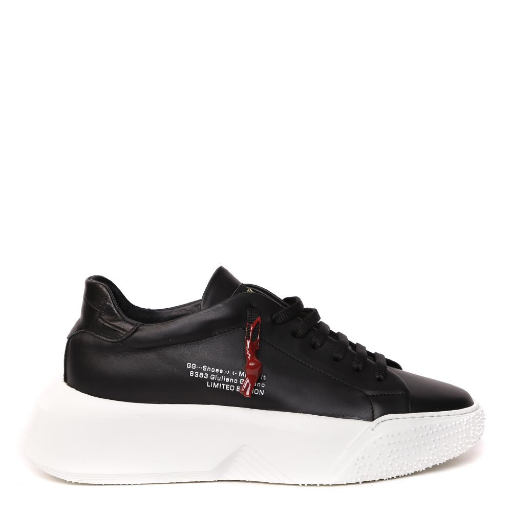 SNEAKERS NEMESIS IN NAPPA COLORE NERO NEMESIS 2 NAPPA NAPPA/COCCONERO/NERO GIULIANO GALIANO 