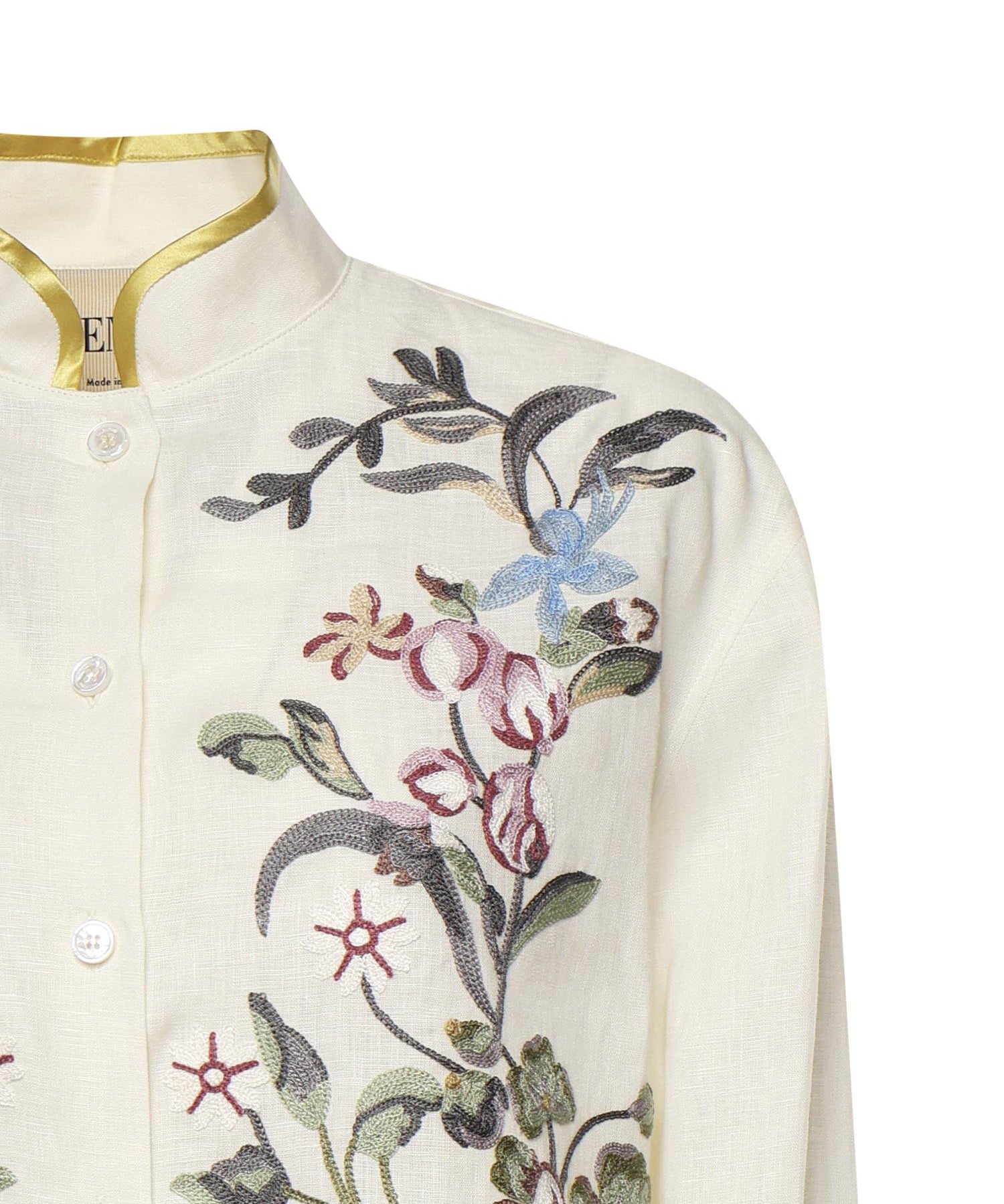 Camicia in lino ricamata 8B3AB826 9M4AM0 VALENTINO GARAVANI 