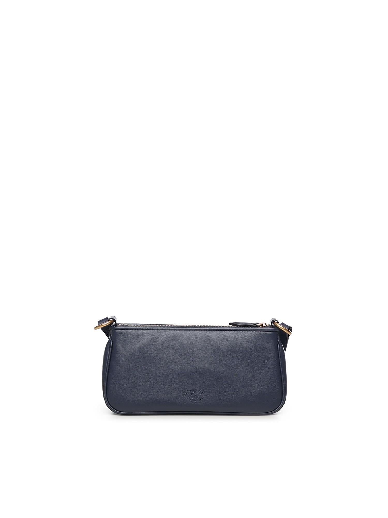 Borsa a tracolla Mini Half Moon Baguette in pelle 105069 A0QOG08Q PINKO 