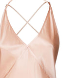 Abito sottoveste in seta di soia 797614 Y001W5697 SAINT LAURENT 