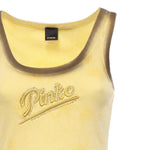 Tank top effetto spray con ricamo 107306 A3H5H47 PINKO 