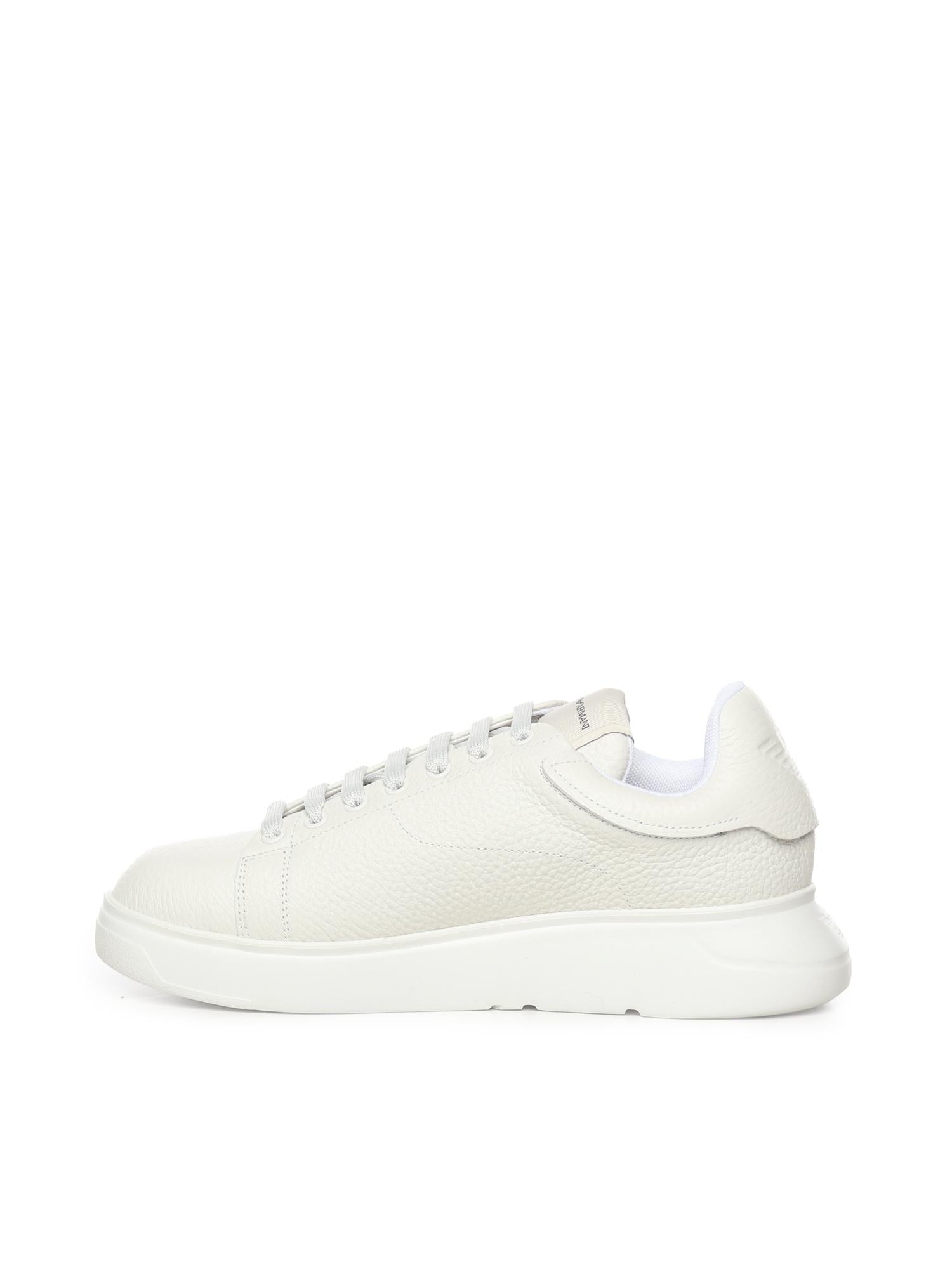 Sneaker in pelle con logo EM003663 AF19999U0001 EMPORIO ARMANI 