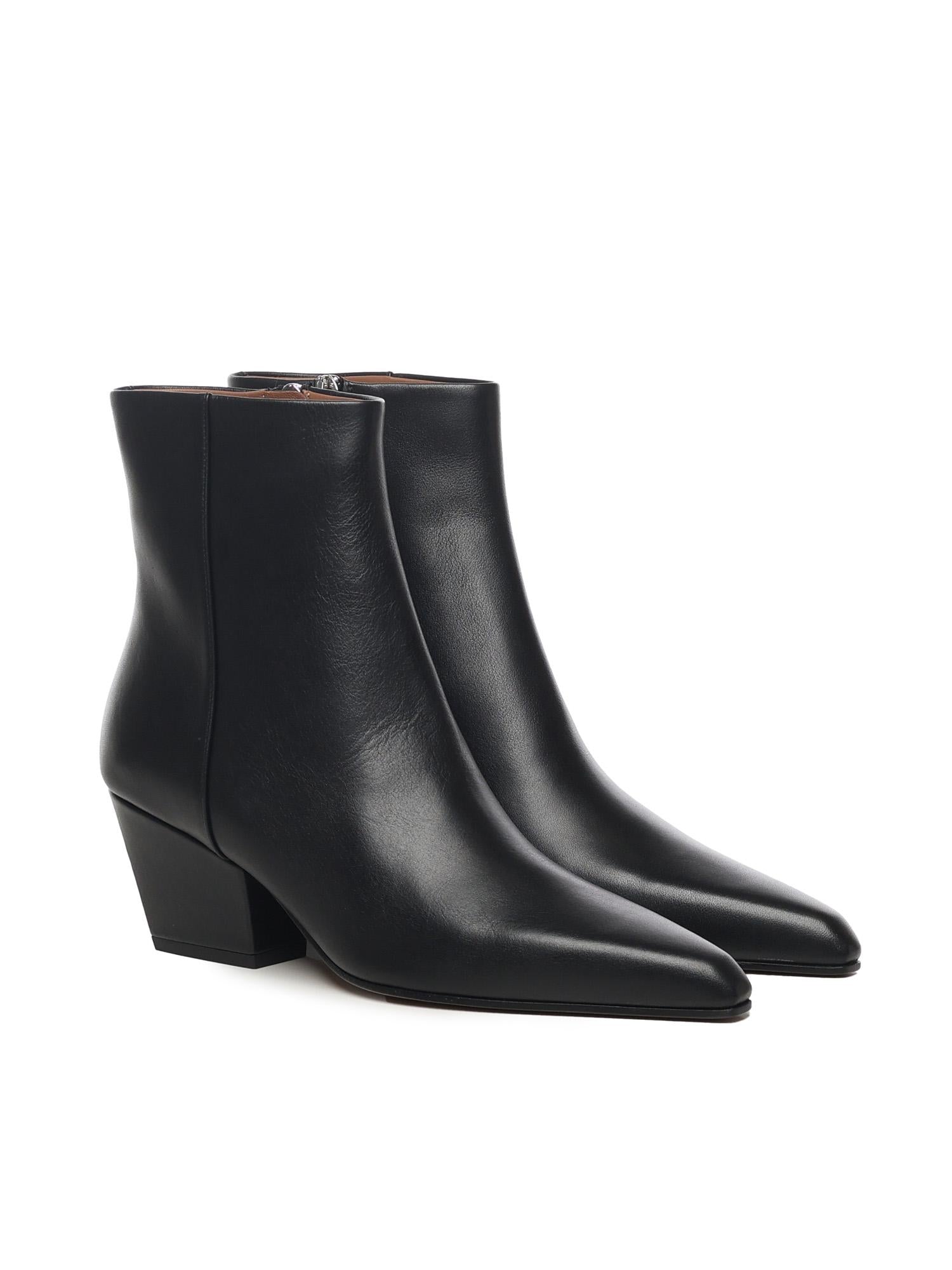 Stivaletti Jane in pelle PX1194XVT01 BLACK PARIS TEXAS 