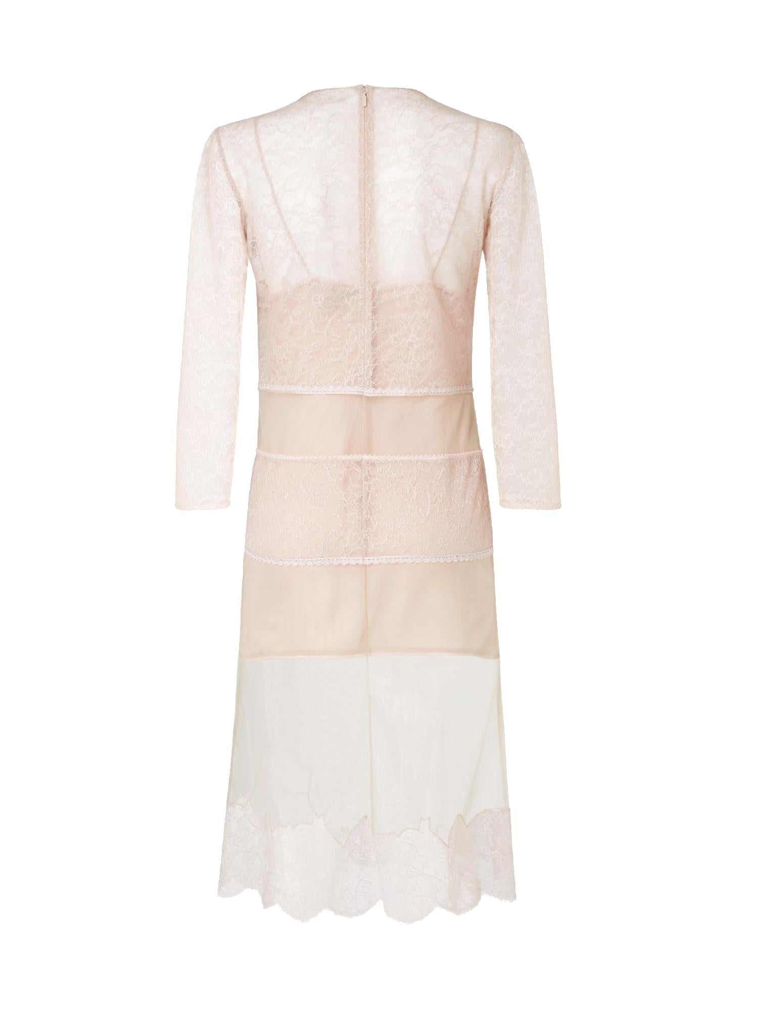 Abito midi in pizzo FDD444 AYNHF1M26 FENDI 