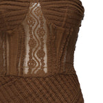 Vestito lungo Fae 255610 BROWN CHARO RUIZ 