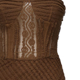 Vestito lungo Fae 255610 BROWN CHARO RUIZ 
