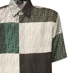 Camicia in lino FF Patchwork FS0795 AU73F1RFY FENDI 