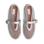 Ballerine in rete laminata AA3A029TK028 090 ALAIA 