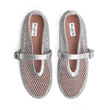Ballerine in rete laminata AA3A029TK028 090 ALAIA 