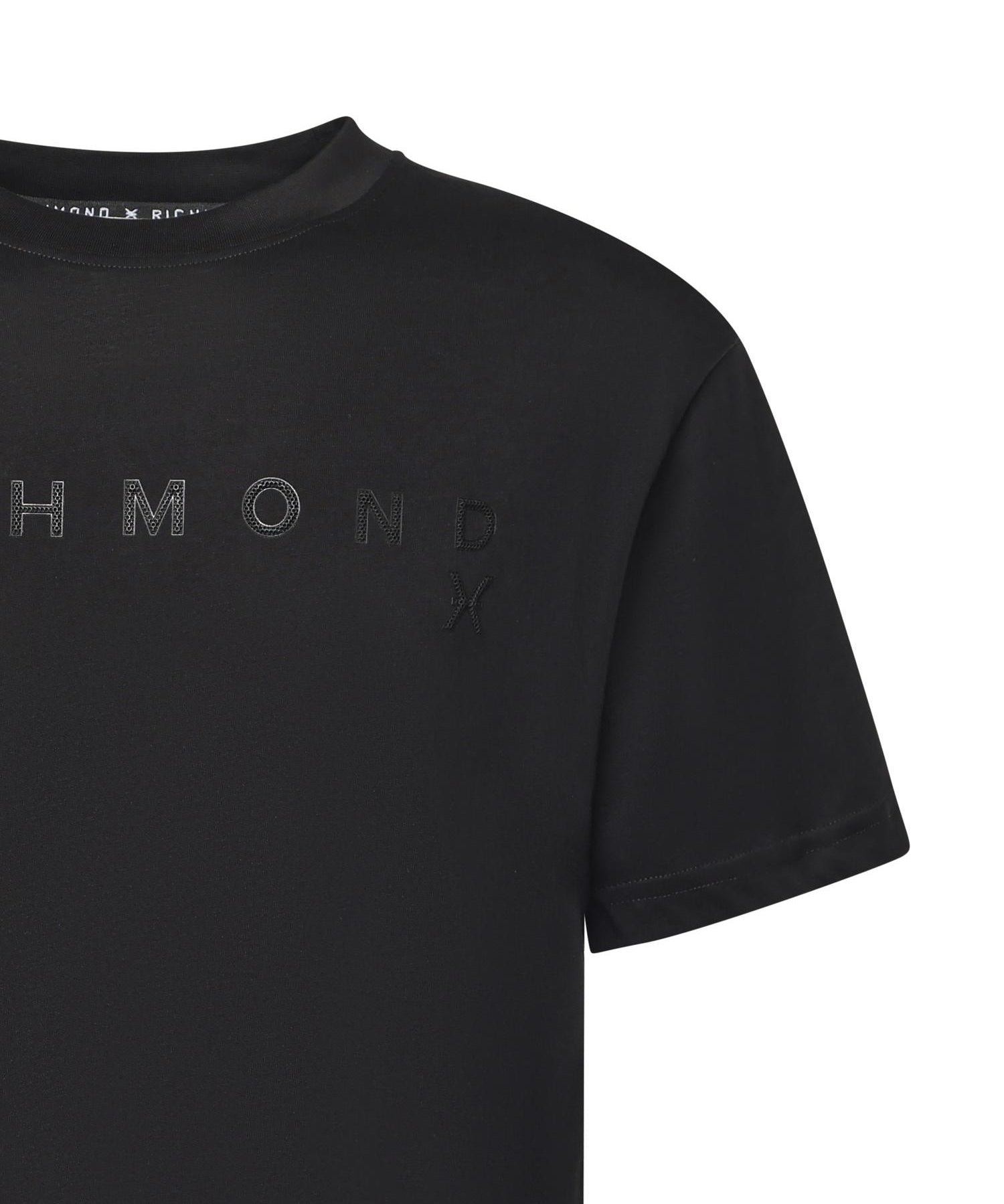 T-shirt Patum in cotone UMA25046TS BLACK RICHMOND X 